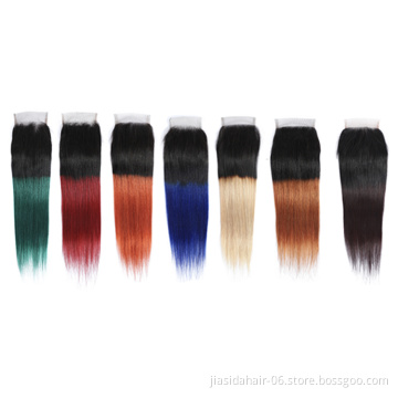 4x4 Natural Pre Plucked Straight Swiss Lace Top Closure 100% Brazilian Human Hair Transparent HD Lace Closure